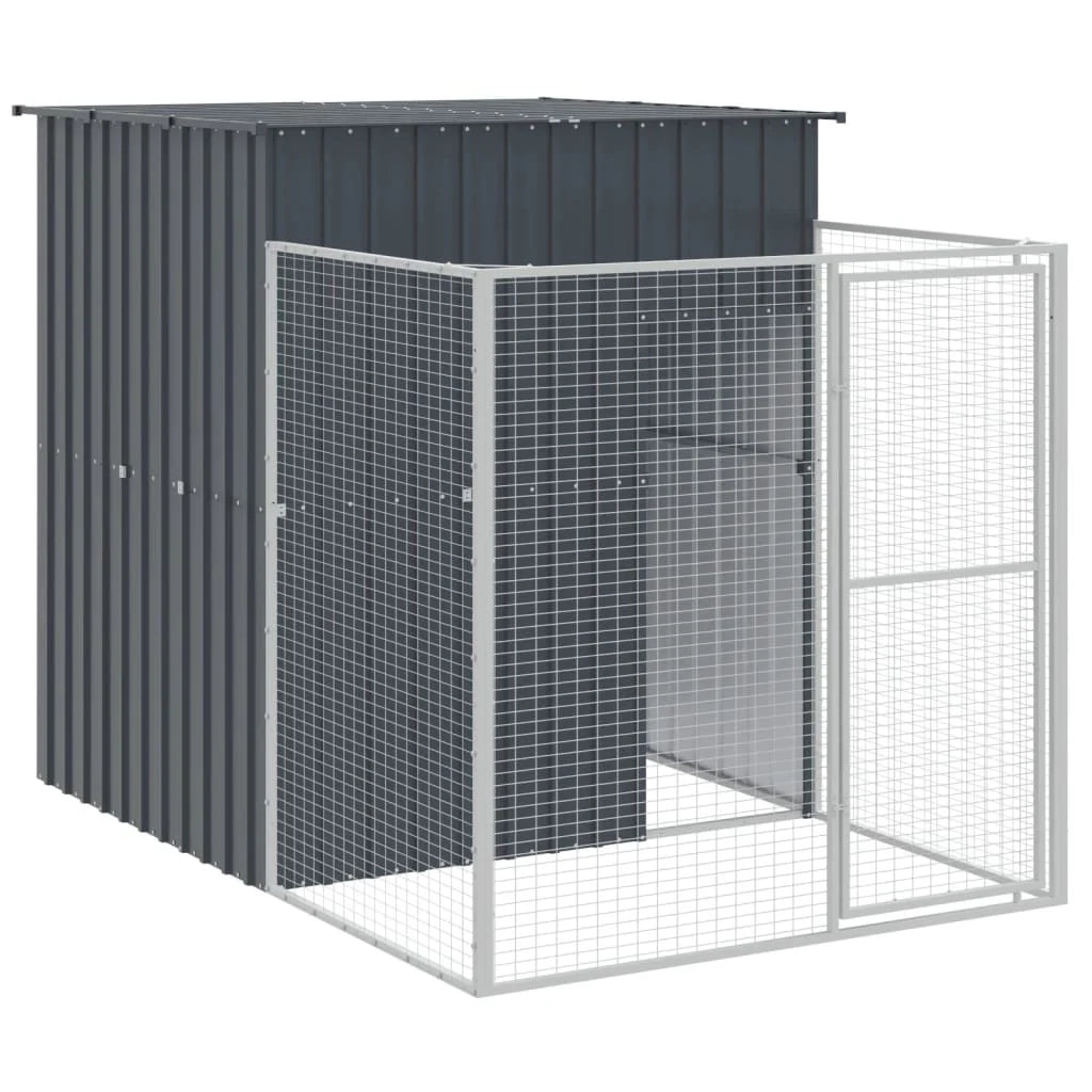 Cuccia per cani con recinto 165 x 863 x 181 cm antracite 02_0043475