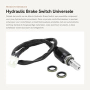 Comando di attivazione freni idraulici universale - Connettore robusto - Nero - Adatto per sistemi frenanti idraulici - 25 Ampere