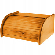 Scatola per il pane in legno KADAX, grande, color miele, per panini.