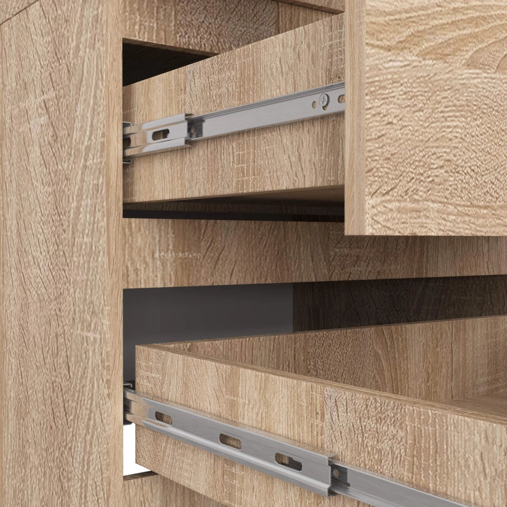 Armadio AKORD S60 Sonoma Quercia 60 cm 2 ante 2 cassetti 60x51x180 cm