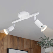 ZMH Faretto da soffitto bianchi orientabili 330° moderni GU10 per camera letto soggiorno interno