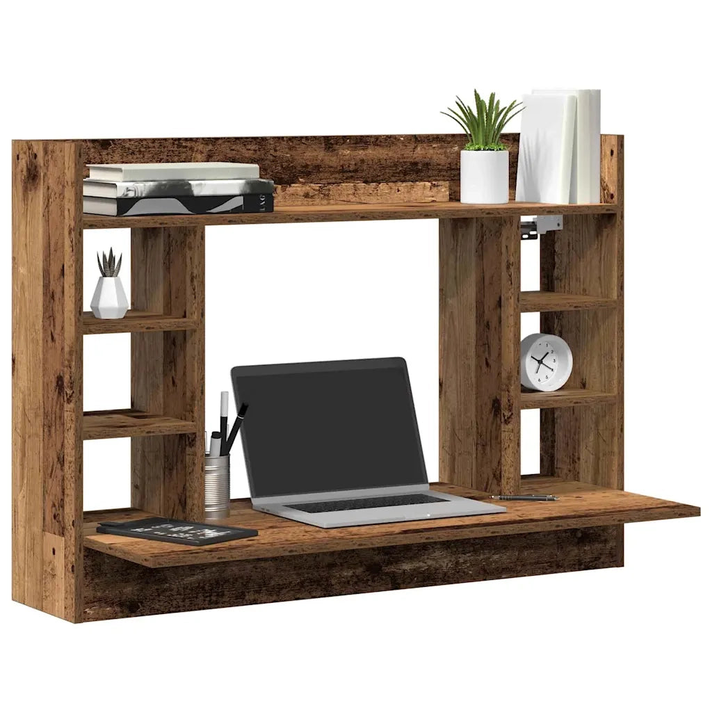 Scrivania | Tavolo da Ufficio a parete Legno vecchio 105 x 48 x 75 cm