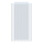 Fascette Stringicavo Autobloccanti 4,6 x 400mm 25 Pezzi in Nylon Bianco Avizar
