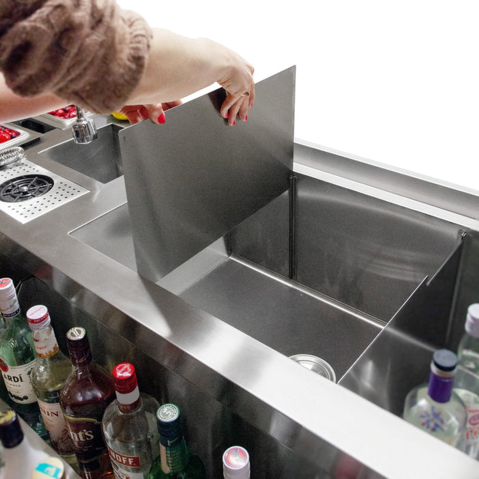 Bancone Barman Smontabile Portatile Banco da Bar Postazione Barman 120 cm