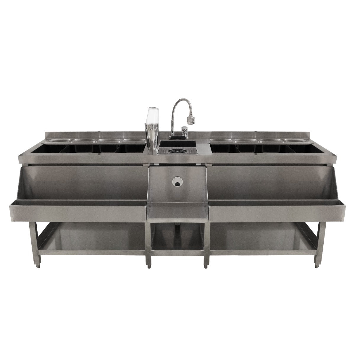 Bancone Barman Smontabile Portatile Banco da Bar Postazione Barman 120 cm