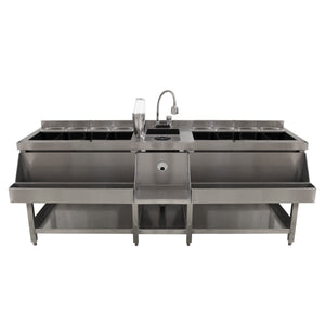 Bancone Barman Smontabile Portatile Banco da Bar Postazione Barman 120 cm