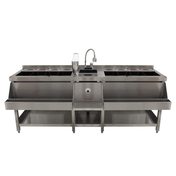 Bancone Barman Smontabile Portatile Banco da Bar Postazione Barman 120 cm