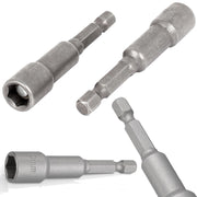 Trade Shop - Inserto Chiave A Bussola Magnetica Attacco 1/4 Per Avvitatore Lunghezza 50mm -    -7 Mm   -