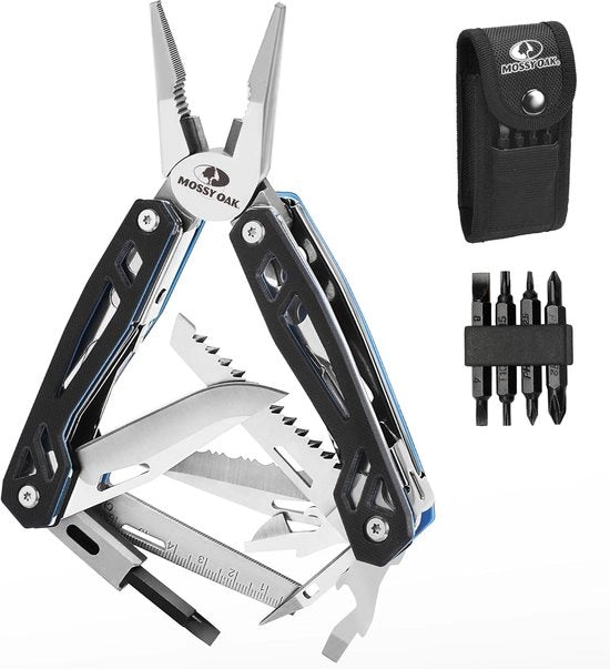 Multitool 22 in 1 - attrezzo multifunzionale - ideale per campeggiare e riparazioni - acciaio inossidabile
