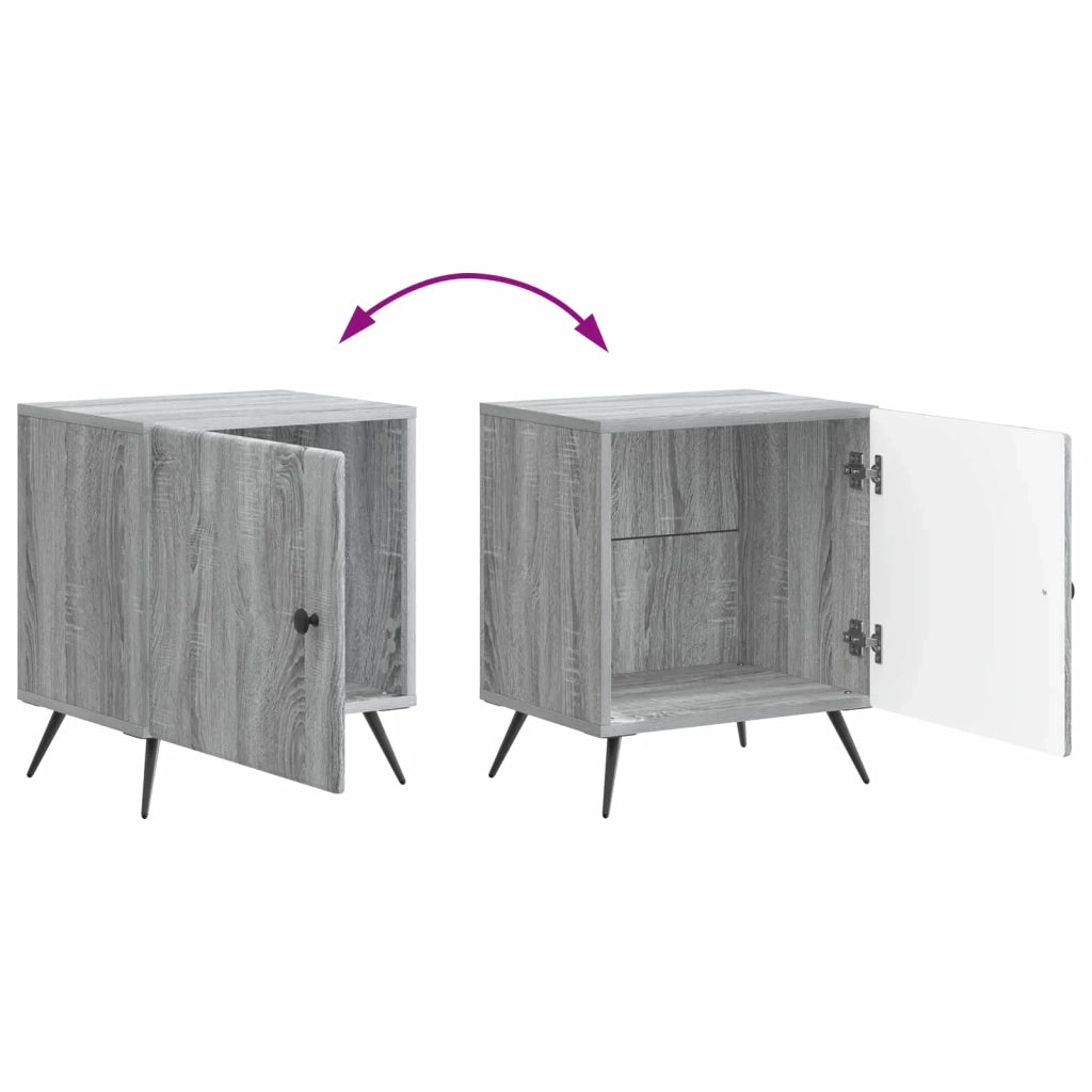 Armadio da Notte 2 pcs Grigio Sonoma 43 x 34,5 x 50 cm 895498