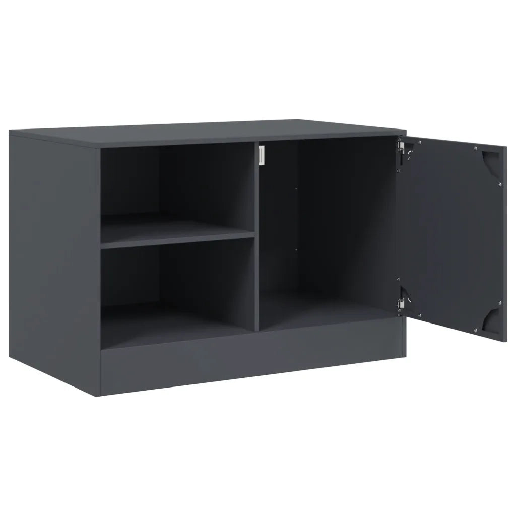 Mobili TV 2 pz | Armadietto TV | Mobile Porta TV Antracite 67x39x44 cm in Acciaio