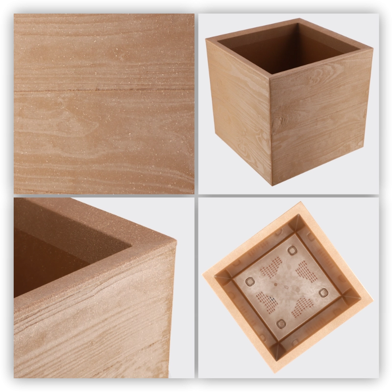 KADAX Zestaw Kwietnik KARO ECO wood 400x400 deska
