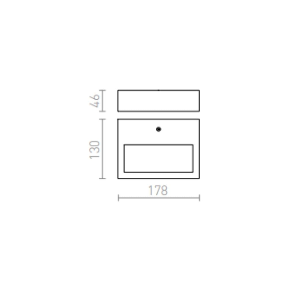 Faretto CHLOE da parete  acciaio inossidabile 230V LED 9W IP65  3000K
