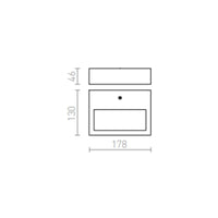 Faretto CHLOE da parete  acciaio inossidabile 230V LED 9W IP65  3000K