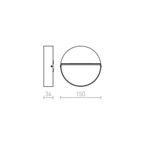 Faretto Plafoniera AQILA R da parete bianco 230V LED 6W IP54 3000K