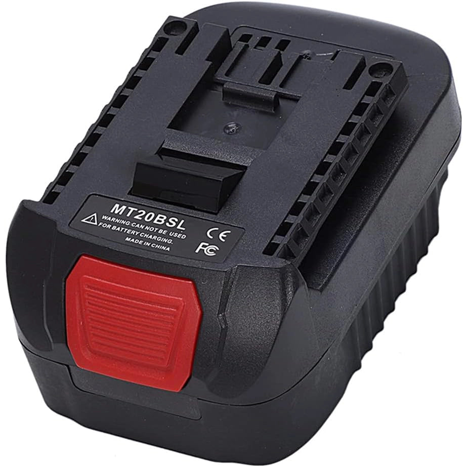Adattatore Batteria Makita 18V a Bosch 18V MT20BSL – Compatibile con Utensili Bosch 18V | Nylon 66+Fibra di Vetro, ABS