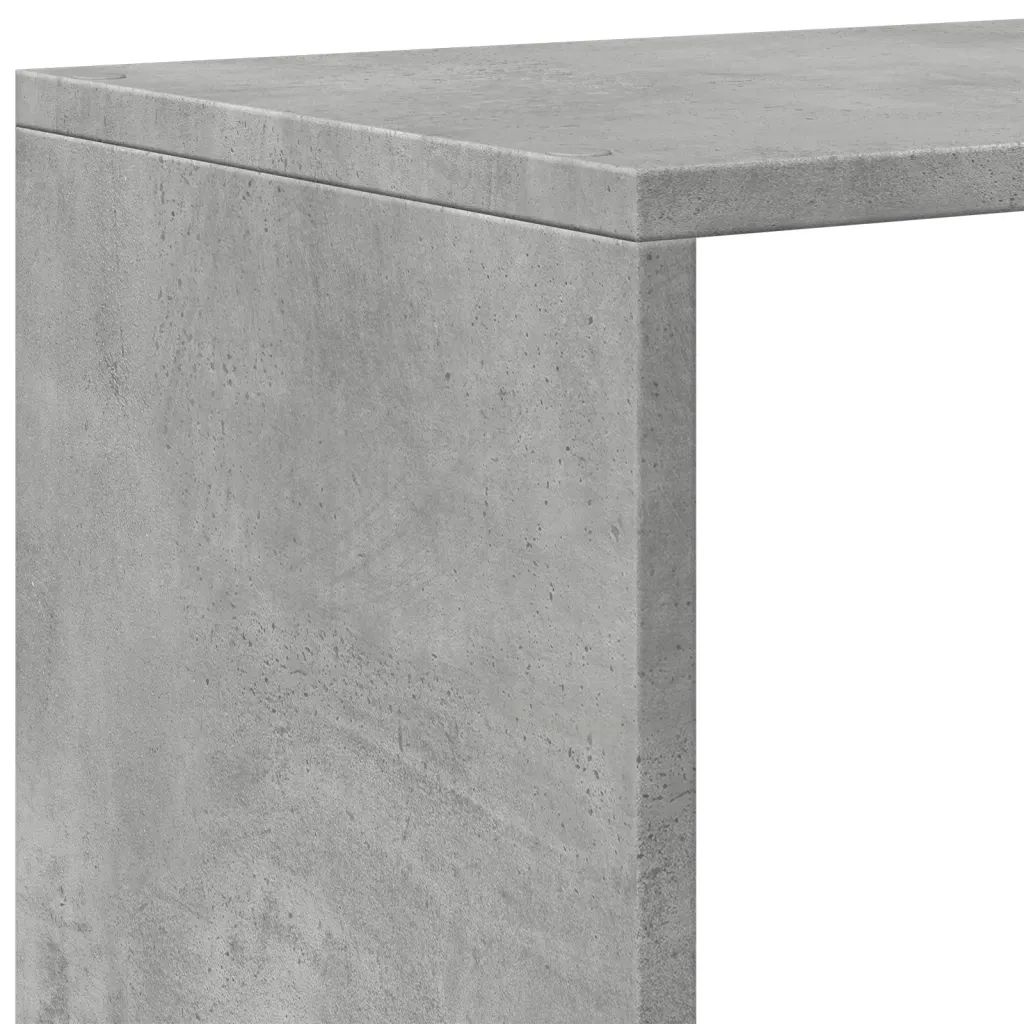 Libreria Divisorio 3Piani Grigio Cemento 123x29x123 Truciolato 857988