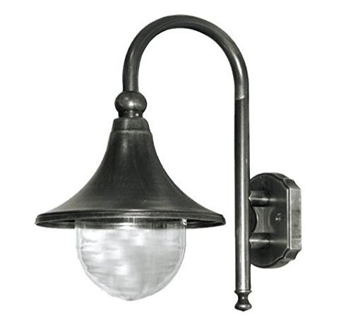 LANTERNA ALLUMINIO GALATEA CON BRACCIO CM.44H  Illuminazione ESTERNO LAMPIONE