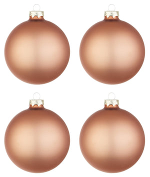 Palline di Natale in Vetro Argilla Opaco Marrone Addobbi Decorazioni Albero Diametro: 100 mm