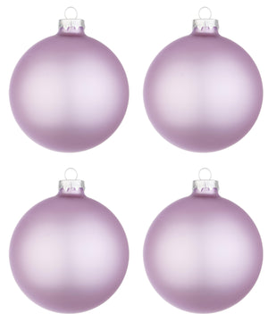 Palline di Natale in Vetro Rosa Chiaro Opaco Addobbi Decorazioni Albero Diametro: 100 mm