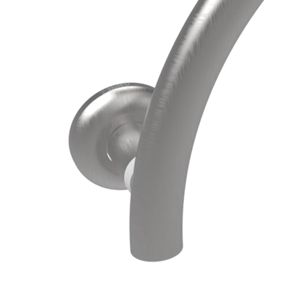 Maniglione goman per disabili ed anziani vasca mezzaluna tondo satinato