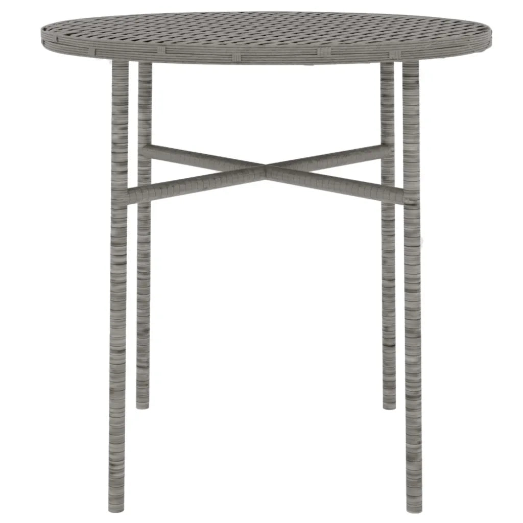 Set Mobili da Pranzo per Giardino 3 pz | Set Salotto da Giardino in Polyrattan Grigio