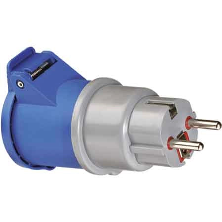 ADATTATORE INDUSTRIALE SPINA SCHUKO 10A 2P+T 220V