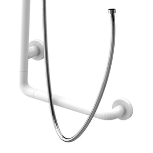 Maniglia di sicurezza con saliscendi e doccino per bagni disabili e terza eta, goman