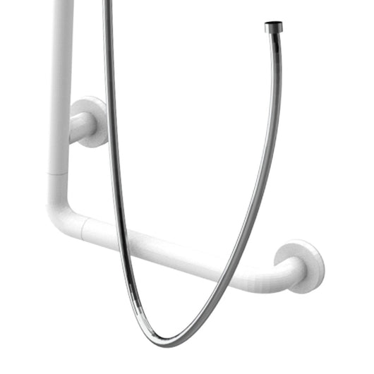 Maniglia di sicurezza con saliscendi e doccino per bagni disabili e terza eta, goman