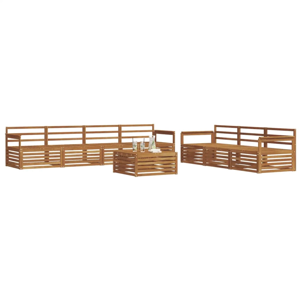 Set di divani da esterno 8 pcs Naturale