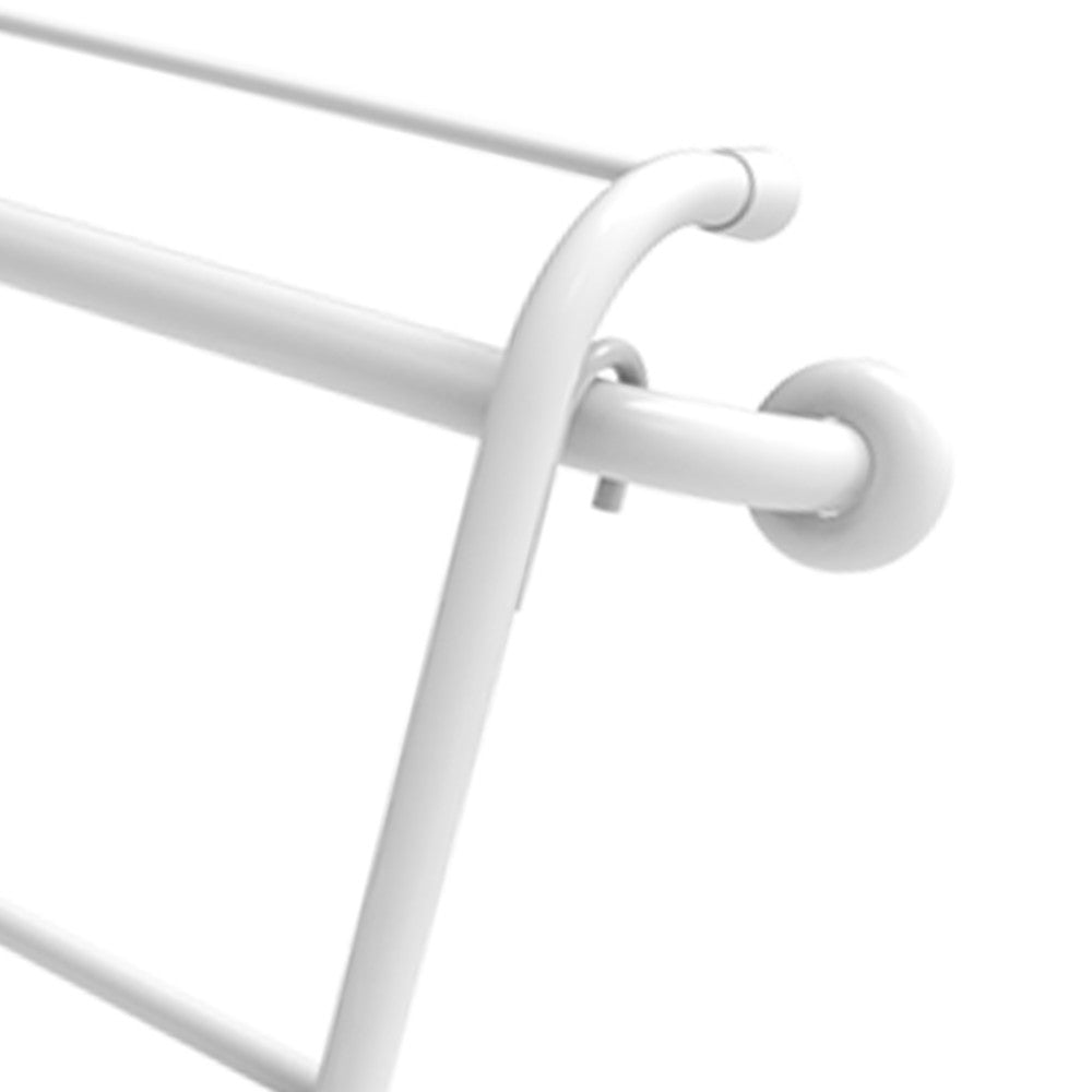 Sedile antibatterico ribaltabile asportabile inox bianco con doghe