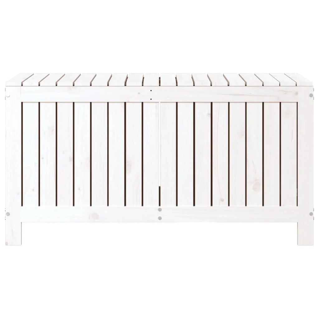 Cassapanca da giardino/box 115 x 49 x 60 cm legno di pino bianco 02_0013069