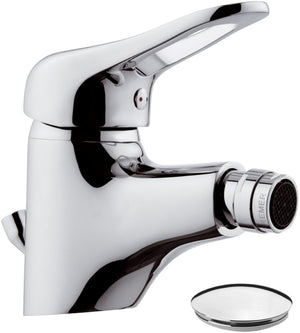 Miscelatore bidet con aeratore direzionabile e scarico remer - serie kiss