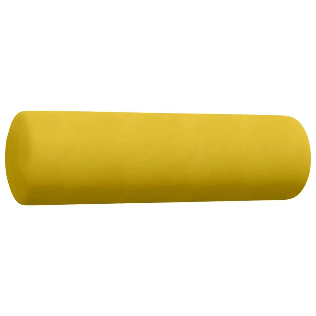 Set di Divani 3 pz con Cuscini e Rinforzi Giallo in Velluto 3278427
