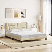 Giroletto senza Materasso-Struttura Letto Hvar Crema 160x200 cm in Tessuto