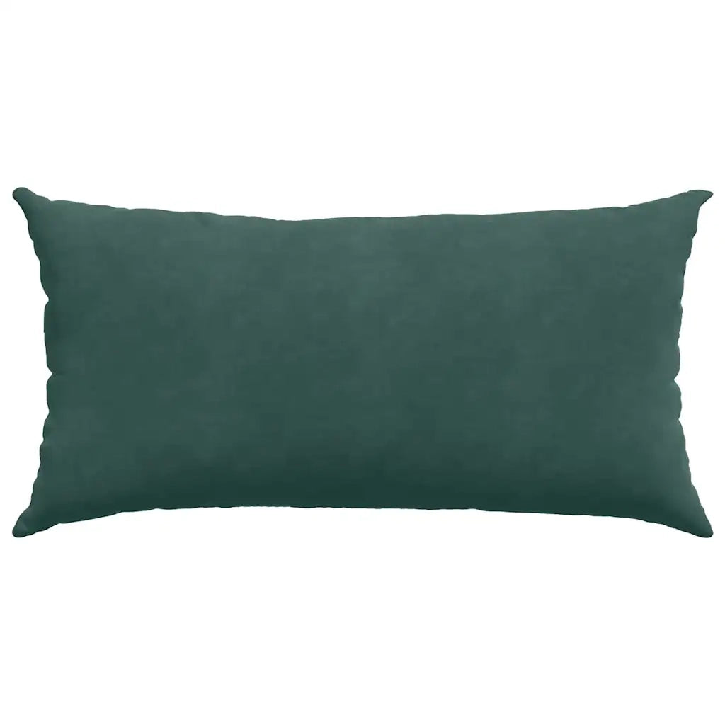 Cuscini da Divano 2 pz-Set di 2 Cuscini per Sofa Verde Scuro 80 x 40 cm Tessuto in Cords 852986