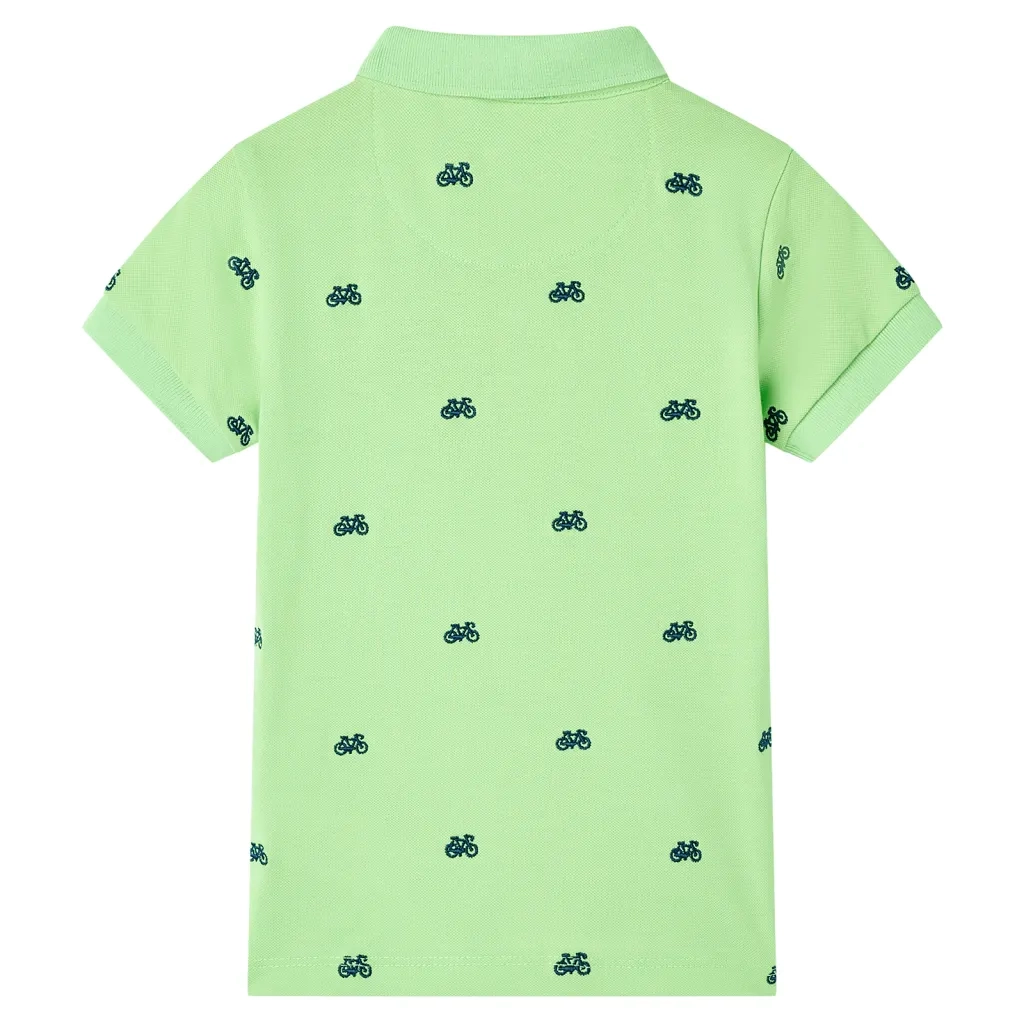 Polo da Bambino Verde Neon 140cod mxl 110832