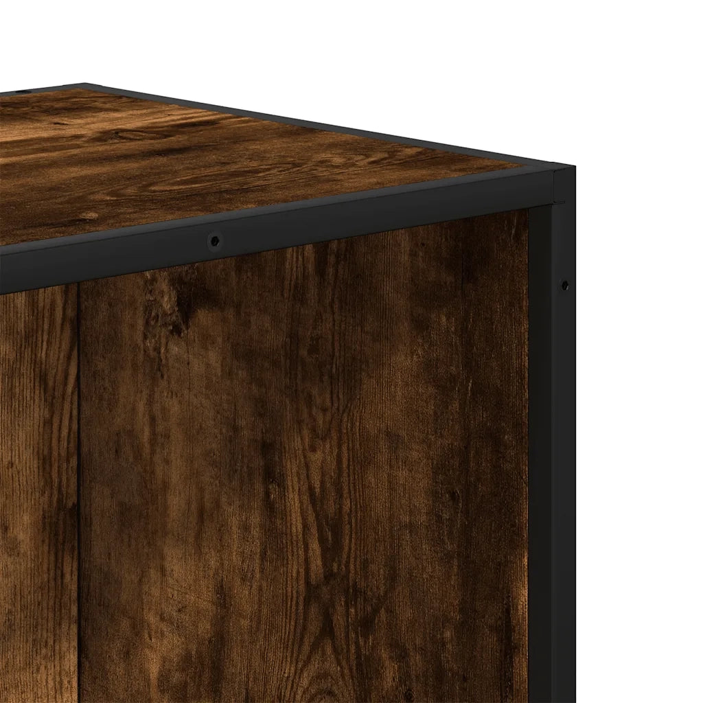 Libreria Rovere Fumo 40x35x76 cm in Legno Multistrato 849096