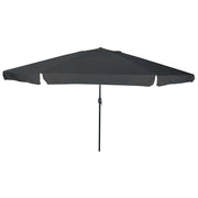 Ombrellone da giardino pieghevole moderno 395 x 395 x 245 cm ombra ottimale stile pulito poliestere antracite 02_0058781