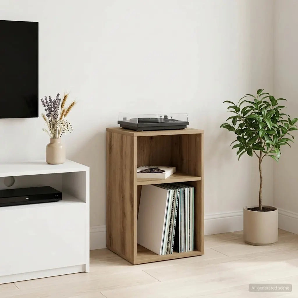 Mobile porta vinili Rovere Artigianale 38 x 33 x 61 cm 8012865