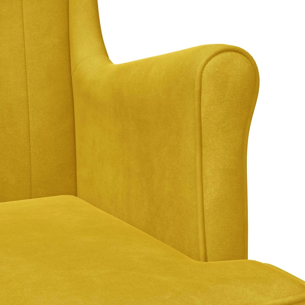 Poltrona Giallo Velluto