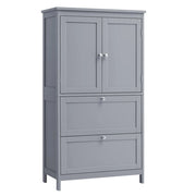 Mobiletto da bagno mobiletto da cucina mobile contenitore con 2 cassetti e 2 ante ripiani regolabili 30 x 60 x 110 cm bianco bbc551p31 b34bbc552p31 bbc552p31 12_0004022
