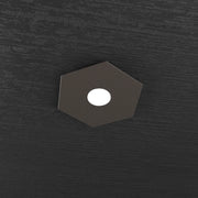 Applique Industrial-Minimal Hexagon Metallo Marrone 1 Luce Gx53