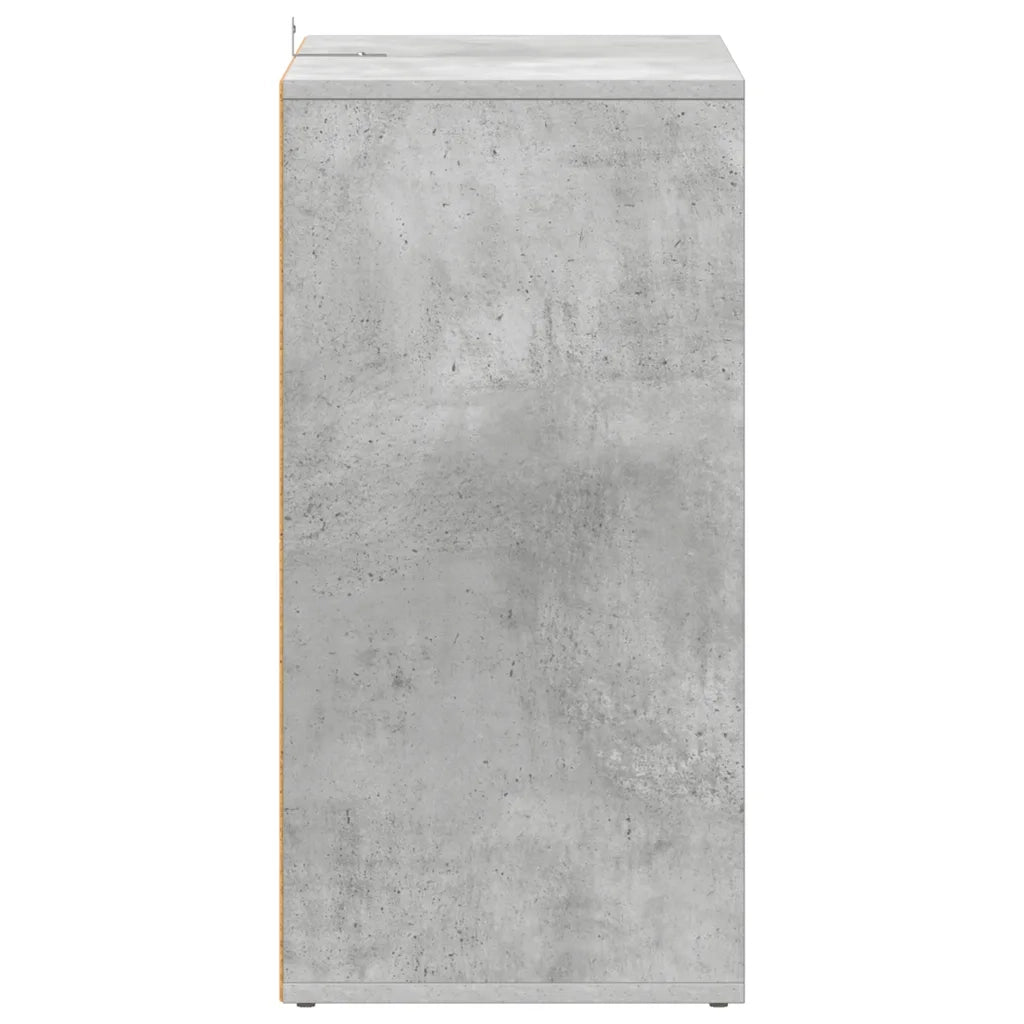 Scarpiera Grigio Cemento 60x35x70 cm in Truciolato