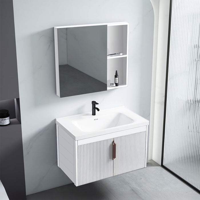 Set Di Mobili Da Bagno Con Lavabo Astor 60cm White