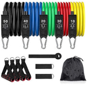 Set di cinture di resistenza, 5 cinture di resistenza, fino a 68 kg, anello di apertura, cinture singole, per allenamento muscolare
