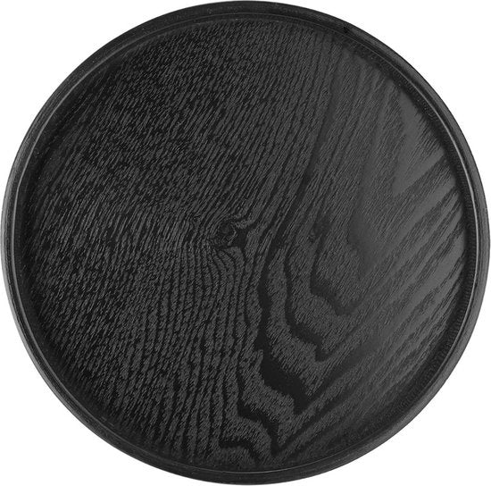 Tavolo da pranzo 60x60 Tavolo da caffè e the con contenitore per snack e cibo - Piatti rotondi neri (30cm) per tavolo da pranzo 60x60