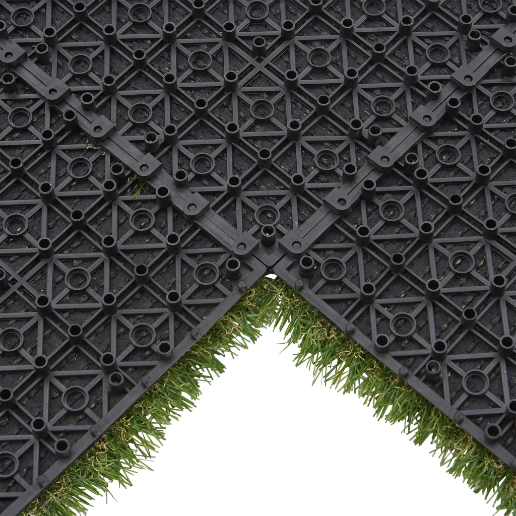 Set di 11 piastrelle in erba sintetica ad incastro circa 1 m² 30 x 30 x 2,2 cm 03_0006876