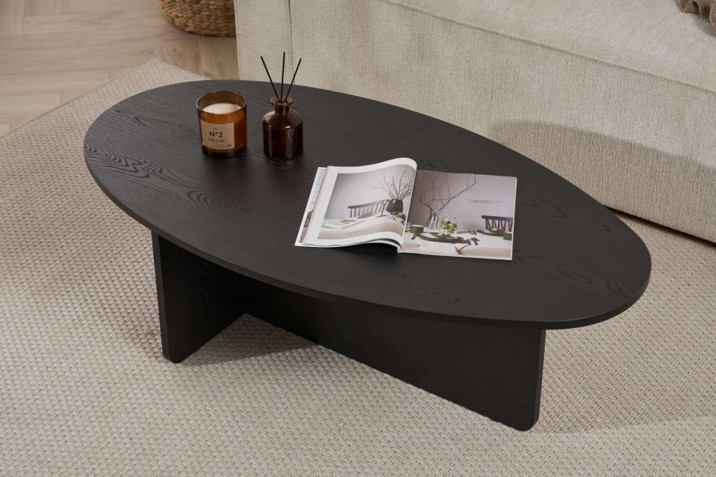 Tavolino in legno "Orba" - 120 x 65 x 40 cm - Legno nero