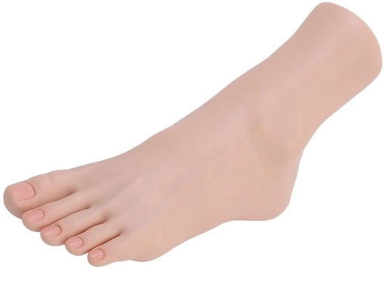 Modello di Piede Flessibile - Materiale in Silicone - Strutture di Spalla e Piede Realistiche - Modello di Presentazione - Nail Art - Modelli per Dimostrazioni Professionali - Manichino di Vetrina